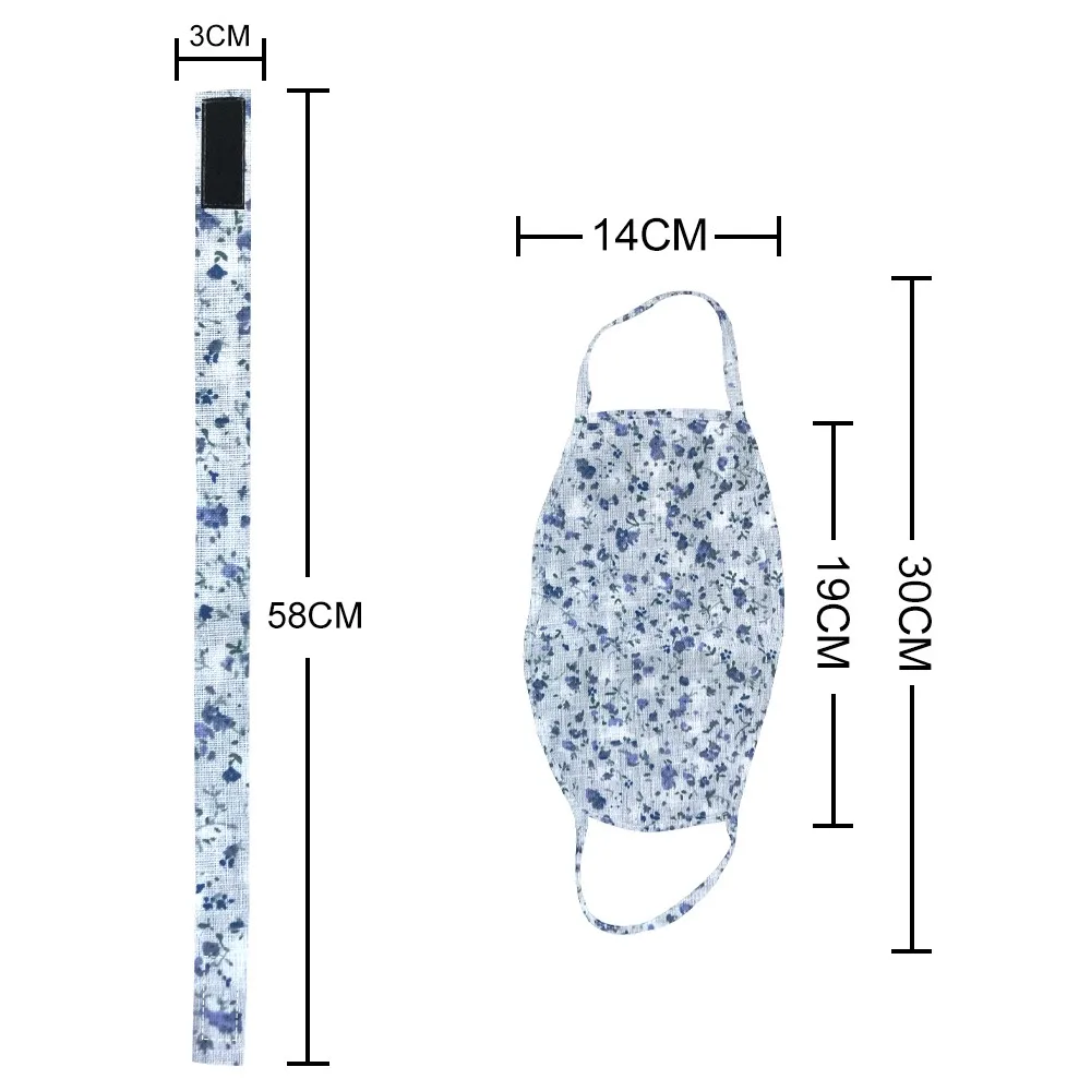 

1pc Fashion Ladies Print Headband Integrated Mascarillas Breathable And Comfortable Adjustable Ear-hook Mascarillas 2020#FS