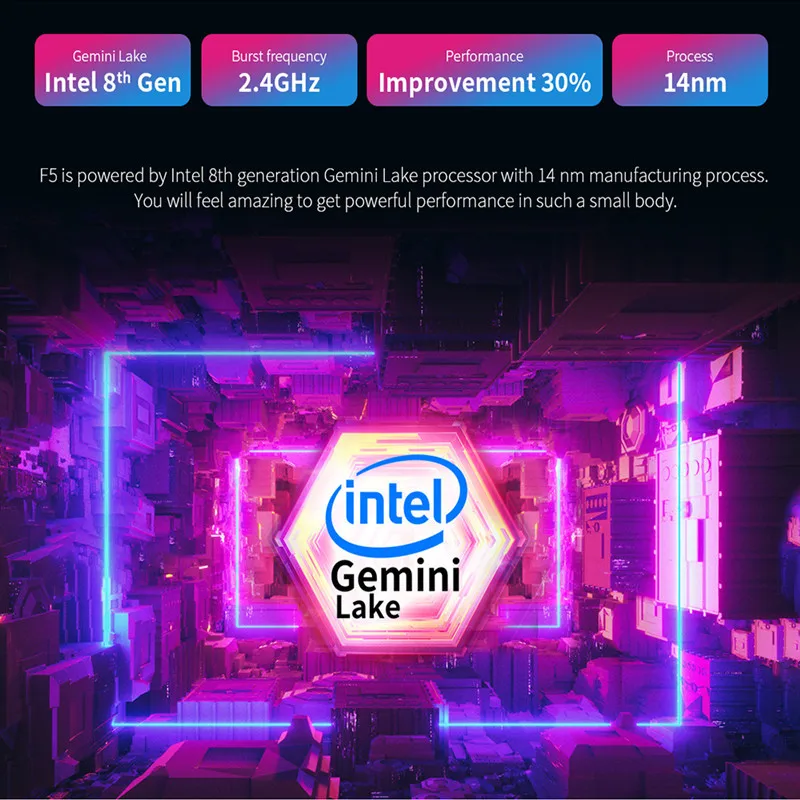 Ноутбук Teclast F5 11 6 "сенсорный экран Win10 8 ГБ ОЗУ 256 Гб SSD Intel Gemini Lake N4100 4 ядра 360