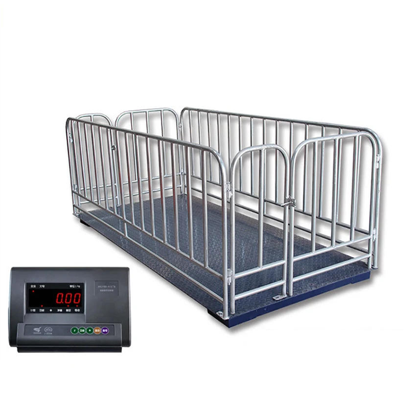 

1.2*1.2m Digital Sheep Weighing Machine Livestock Pig Cattle Weighing Scales Machine With 75cm Fence
