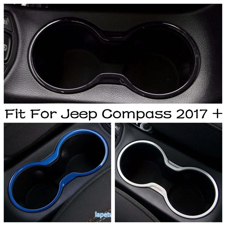 

Lapetus Front Seat Water Cup Holder Frame Cover Molding Cover Trim 1PCS Fit For Jeep Compass 2017 - 2020 Decoration Accessories