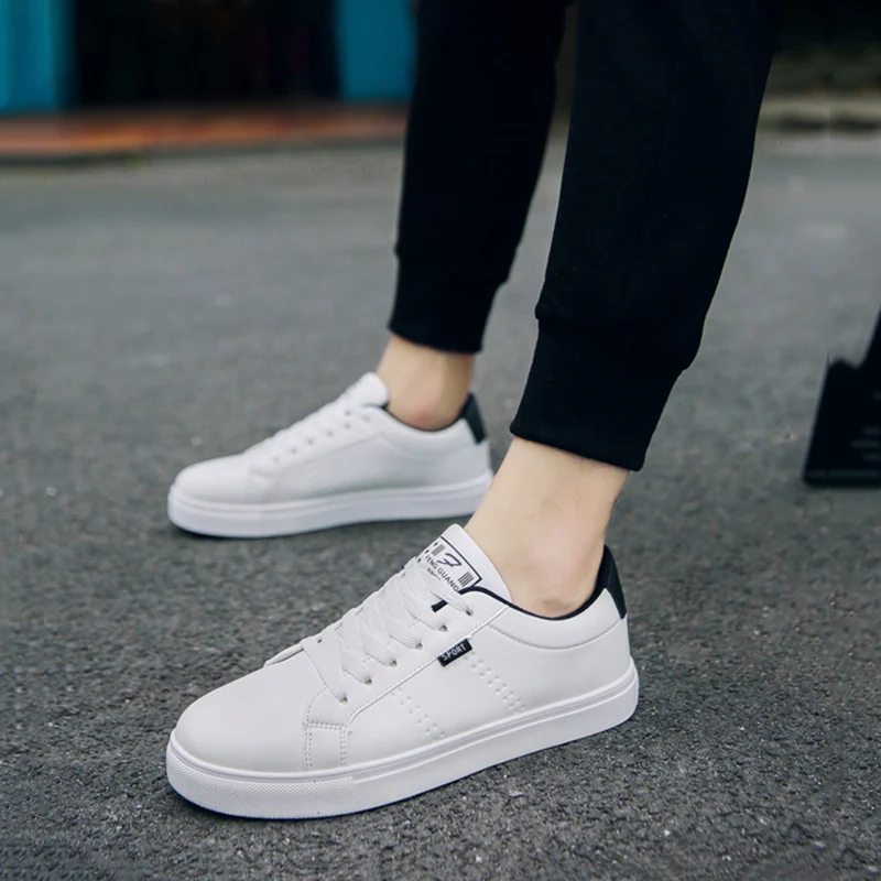 Мужская Вулканизированная обувь на плоской подошве дышащие Прогулочные