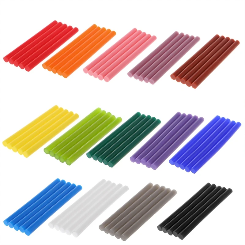 

5pcs Hot Melt Glue Stick Colorful 7x100mm Adhesive For DIY Craft Toy Repair Tool Dropshipping
