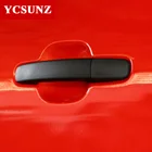 Накладки на дверные ручки для FORD RANGER 2012, 2013, 2014, 2015, 2016, 2017, 2018, 2019, T6, T7, T8, двойные, матовые, черные