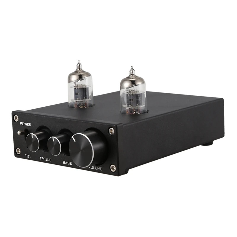 6J1 ламповый усилитель желчный аудио предусилитель Hifi предусилитель ВЧ регулировка басов Dc12V для акустической системы ЕС вилка