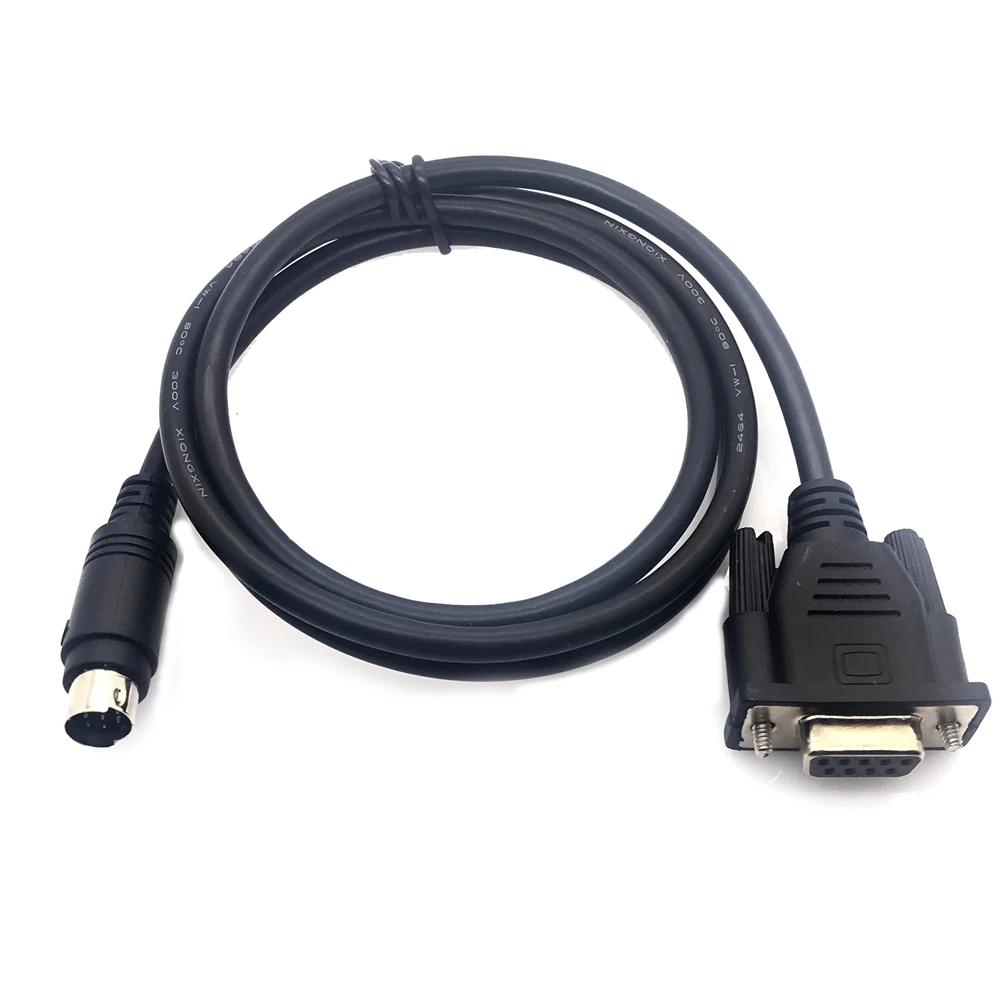 DB9 гнездовой к 8pin mini Din мужской RS232 PLC кабель 2 5 м для Mitsubishi Melsec PS2 К клавиатуры 3M 1 6