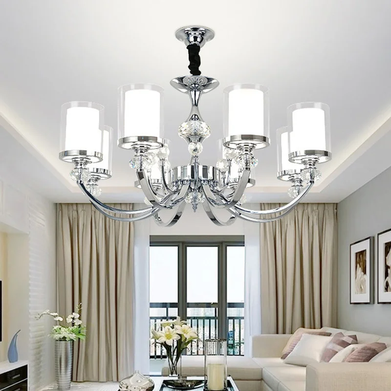 Современные хрустальные светодиодные люстры потолочные светильники из