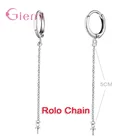 Соединитель для бусин с жемчугом и кристаллом, серьги из стерлингового серебра 925 пробы, фурнитура сделай сам для ювелирных изделий, компоненты, подвески, аксессуары для длинной цепочки