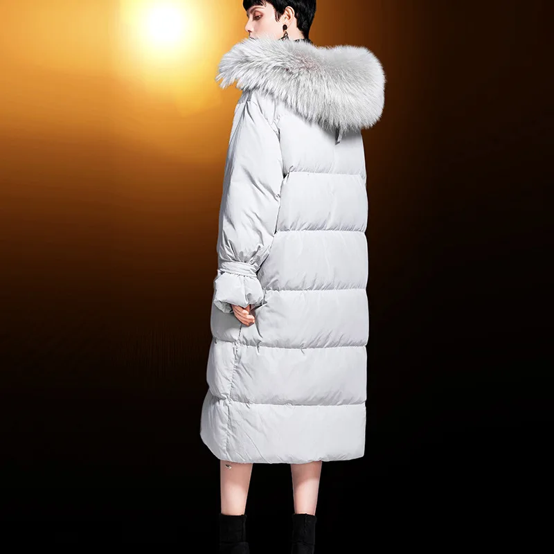 Plus Size Winter Coat Female Women's Down Jacket 2020 Korean Fashion Duck Woman Fur Hooded Paka Hiver 382030