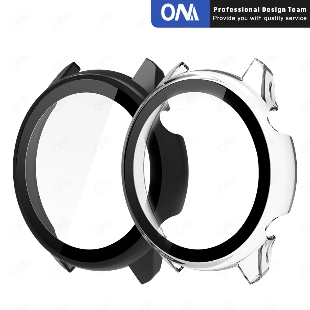 Чехол для защиты ПК и защитная пленка для экрана для Amazfit GTR3 GTR 3 Pro GTS3 GTS 2 Mini 2E с защитным стеклом на корпусе умных часов.