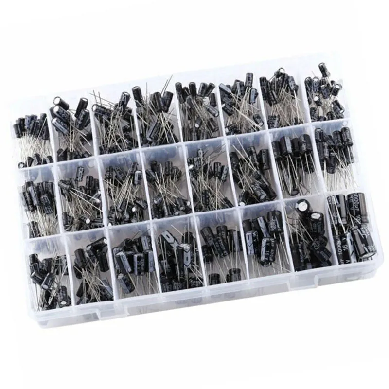 500 шт. Алюминий комплект конденсаторов низкочастотный Diy ассорти электронные 0 1