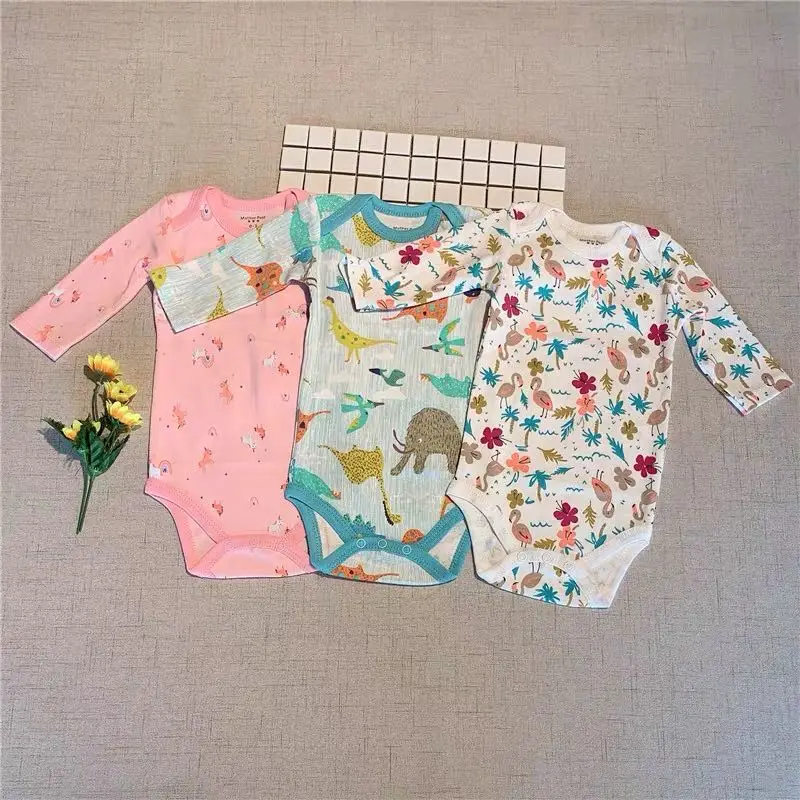 Боди для новорожденных 100% хлопок с длинным рукавом|girl bodysuit|baby clothingbaby bodysuit girl |