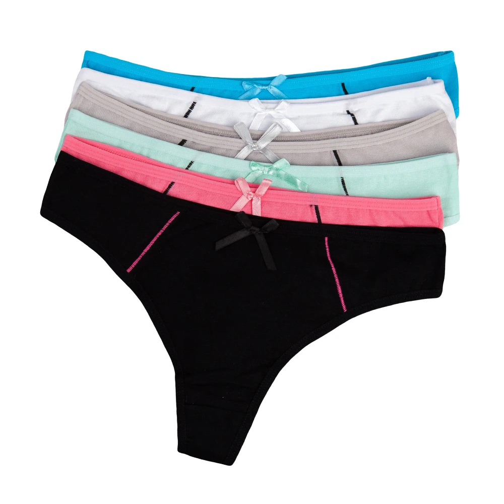 Женские хлопковые стринги однотонные трусики 3 шт./лот|Женские трусики| |