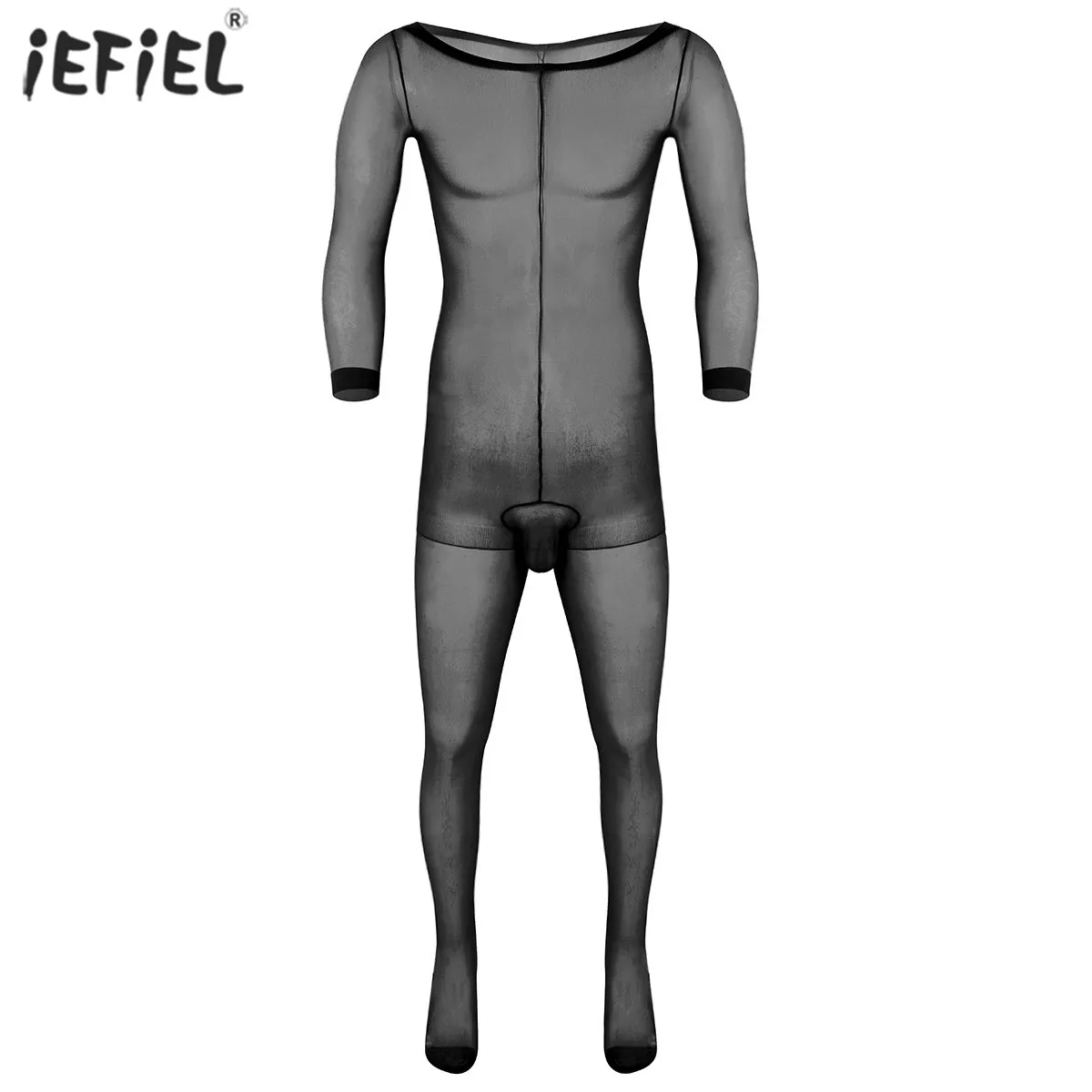 

Сексуальное Мужское боди, обтягивающее эластичное боди с закрытым пенисом, ультратонкое сексуальное нижнее белье для геев