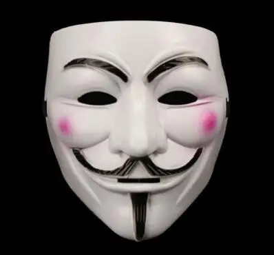1 шт. горячая Распродажа белый/желтый/черный V для Vendetta Guy Fawkes маска анонимные