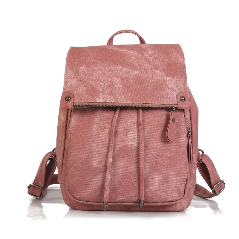 Pink Модный женский рюкзак высококачественный Молодежный кожаный рюкзак для подростков девочек Женский школьный рюкзак mochila - Цвет: Pink
