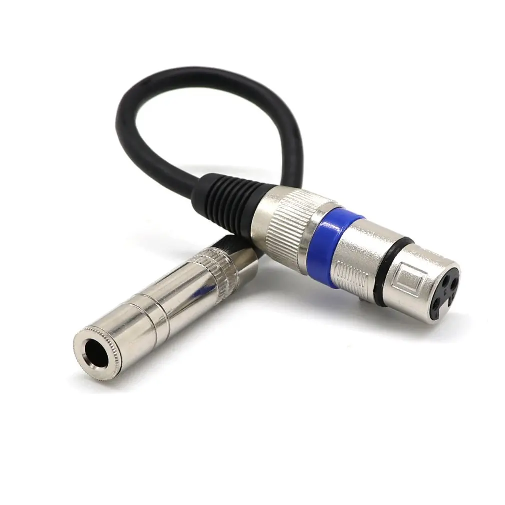 

Top Deals 6.35mm 1/4 Inch TRS to XLR Male to Female Cable 3 Pin Female Plug Stereo Microphone Cable Audio Cord