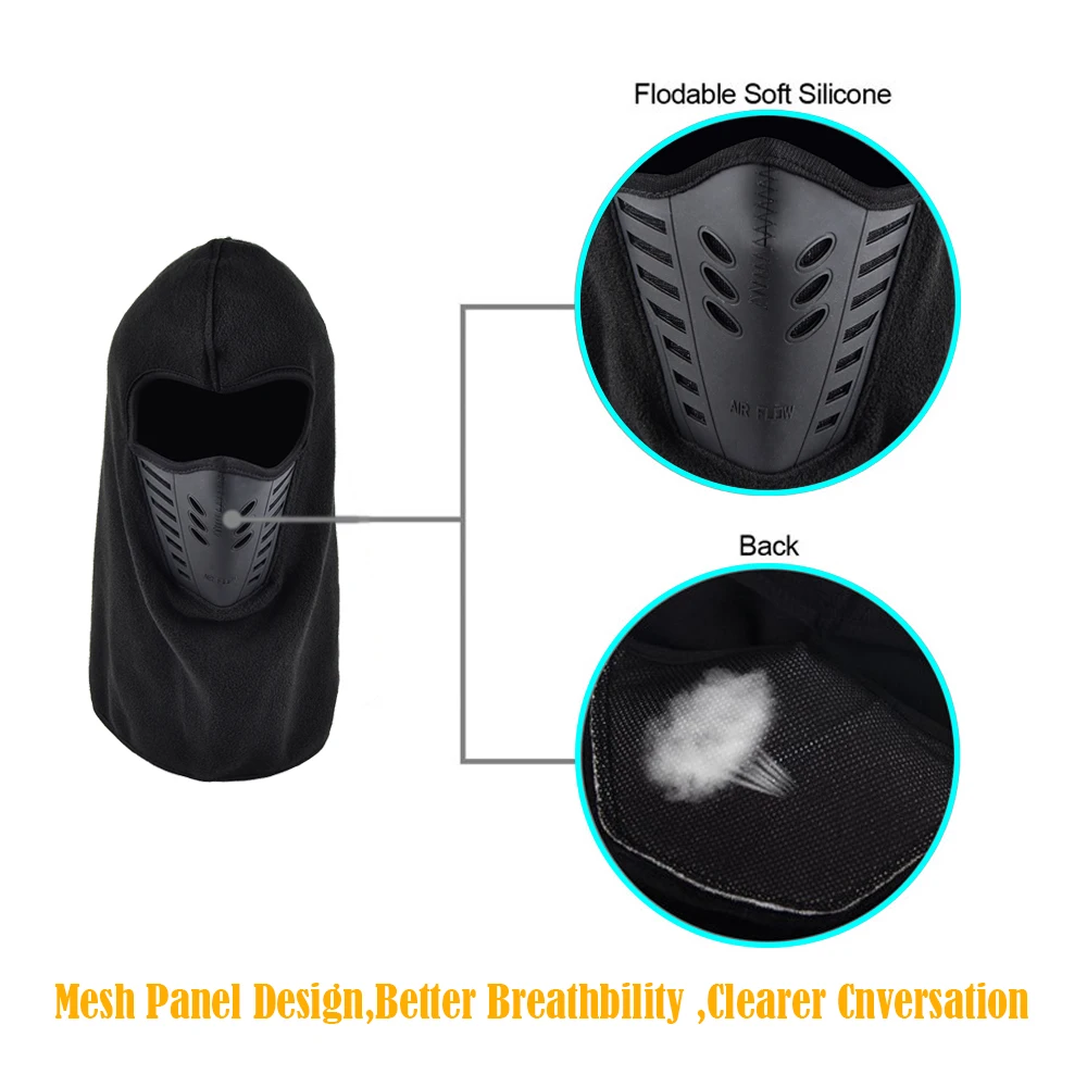 Balaclava Motorcycle Full Face Mask Skull Ghost Windproof Breathable Anti-UV Outdoor Sports Bicylce Bike Neck Gaiter Shield | Автомобили и