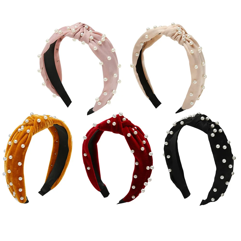 

Simple non-slip pearl headband hair band