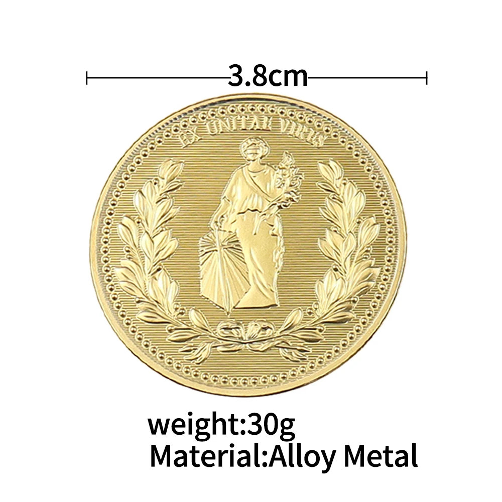 John Wick Blood Oath Marker Cosplay Keanu Reeves Sliver Metal Coin Halloween Costume Props Fans Collection