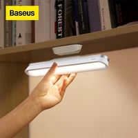 baseus led desk lamp magnetic hanging table lamp for study cabinet light usb rechargeable stepless dimming dormitory night light