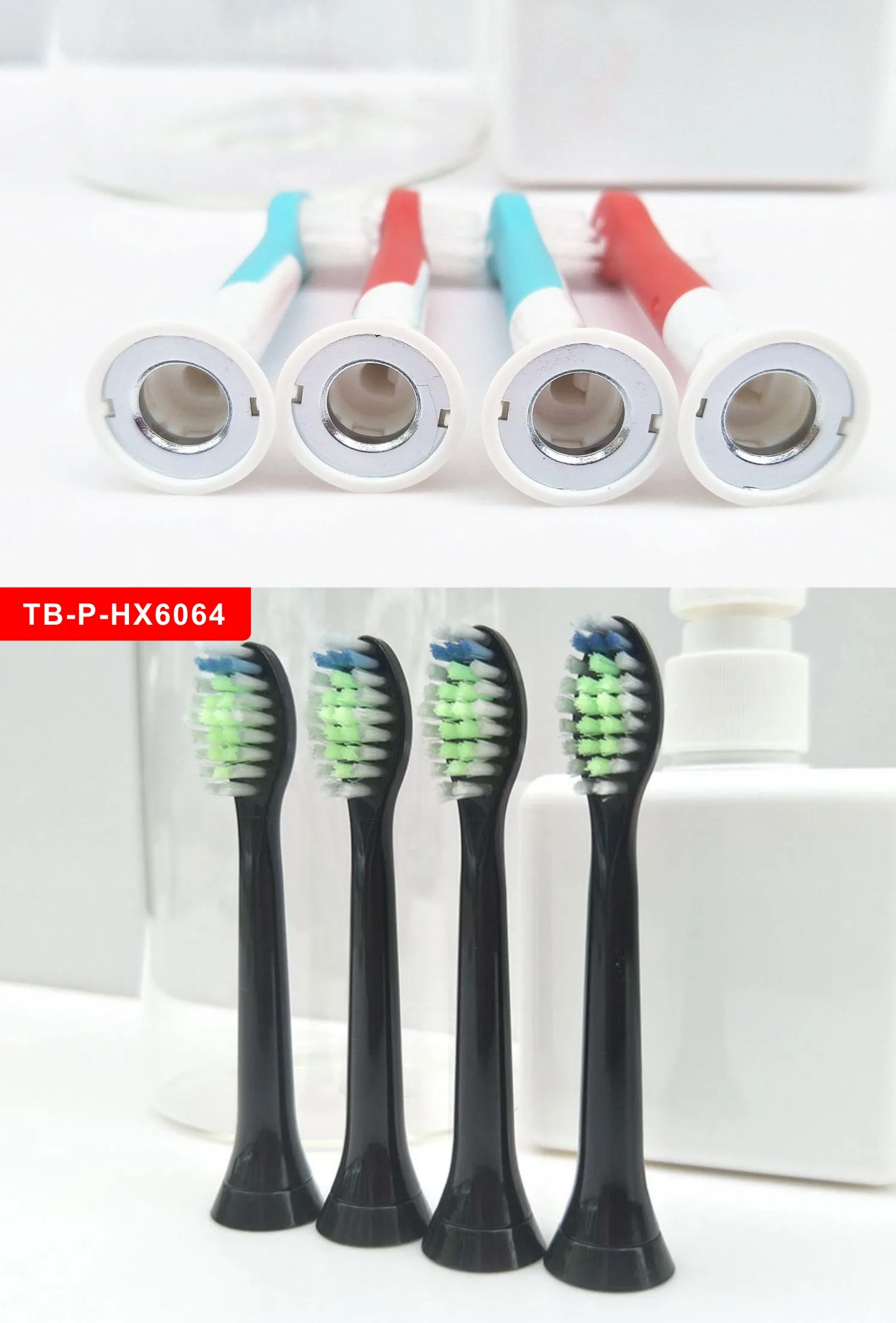 4 шт./лот вибрационные сменные насадки для зубной щетки для Philips Sonicare proresyota HX6014/HX6024/HX6034/HX6064