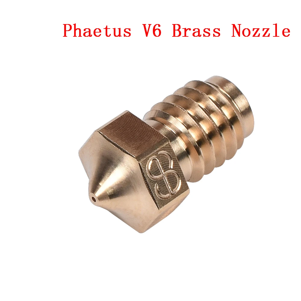 Haetus V6 латунная насадка 1 75 мм нить 0 2/0 3/0 4/0 5/0 6/0 8 для E3D V5 Hotend Prusa i3 MK3 детали 3D