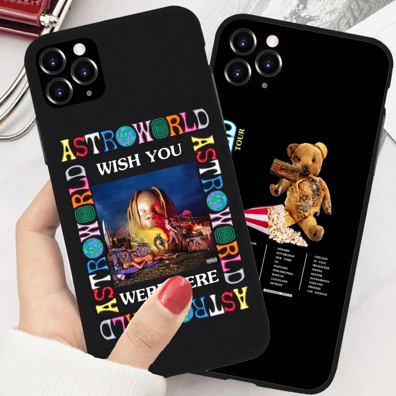 Чехол для телефона из мягкого ТПУ с рисунком Трэвиса Скотта астромира iPhone 7 7Plus 6S 5S