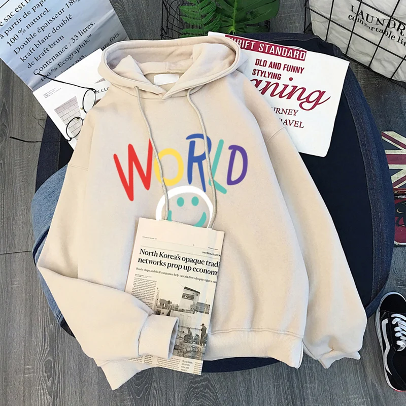 

European Goods Sweater Women's Autumn and Winter Ins Fleece-Lined Thickened BF Loose and Lazy Style Korean Style Fashionable