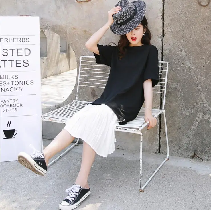 Новое поступление 2019 летнее платье для беременных женские шифоновые лоскутные