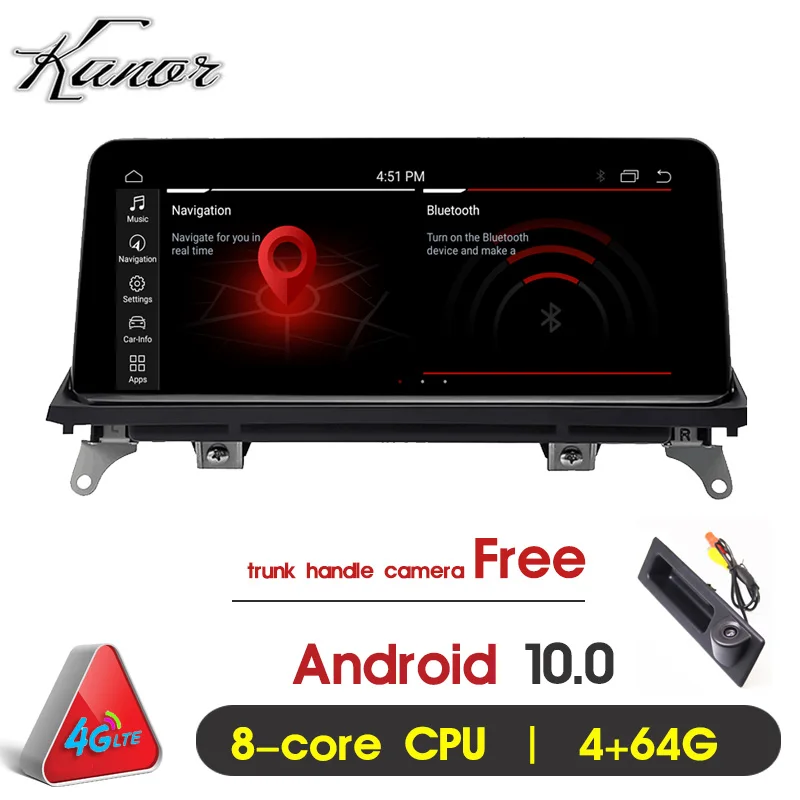 Автомобильный мультимедийный плеер 10 25 дюйма ID7 4 Гб + 64 ГБ Android 0 gps-навигация для BMW