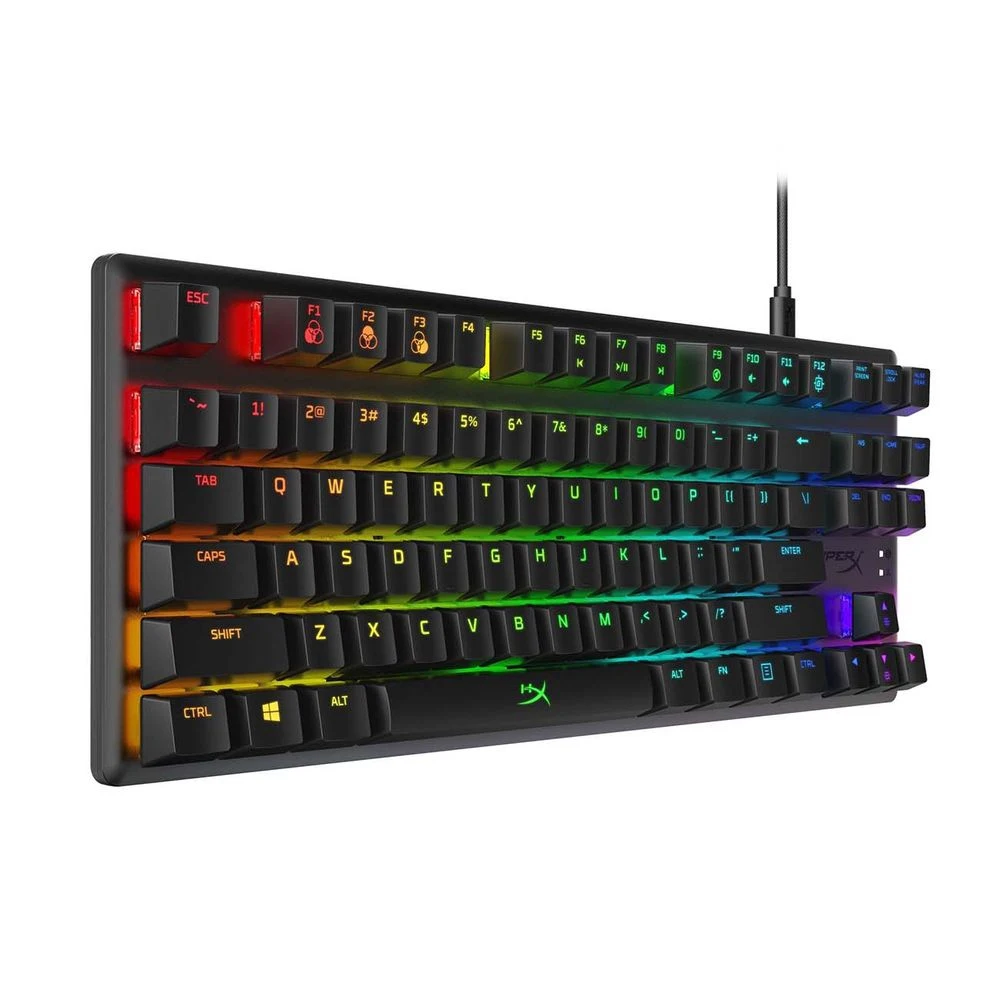 Клавиатура HyperX Origins Core Blue HX-KB7BLX-RU механическая проводная черная 87 клавиш RGB |