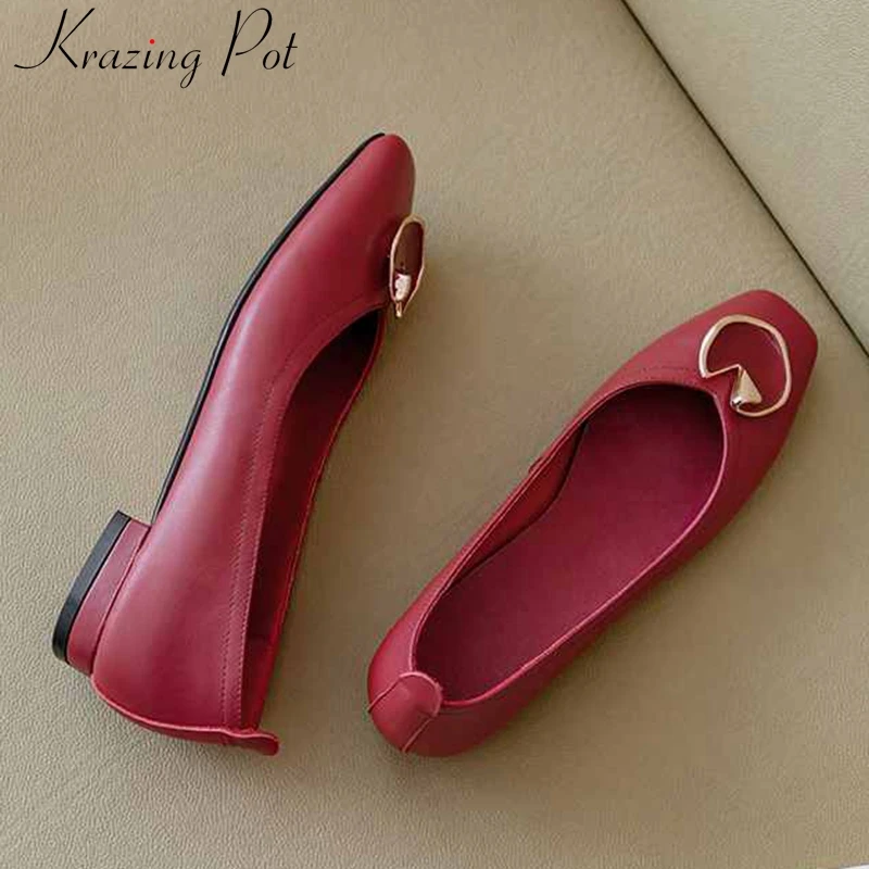 Туфли Krazing pot женские из мягкой дышащей натуральной кожи элегантная обувь с