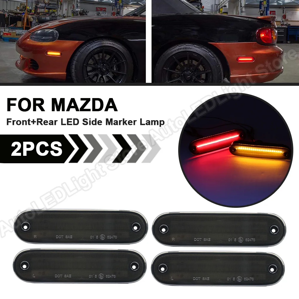 Фото 4 шт. светодиодный, боковой, габаритный фонарь лампа для Мазда Miata MX-5 NA NB 1990 1991 1992 1993 1994 1995 1996 1997 1998 1999 2000 01 02 03 04 05 №1