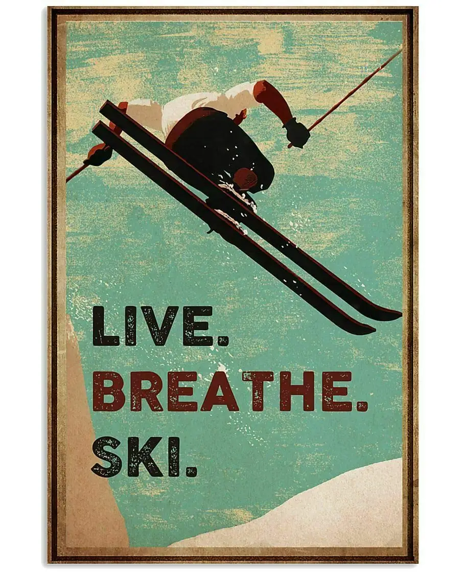 

Жестяная вывеска для живых нужд, дышащая плакат «лыжи», уличный гараж, семейное кафе, бара, искусственное украшение, ретро-браслет, лучший подарок