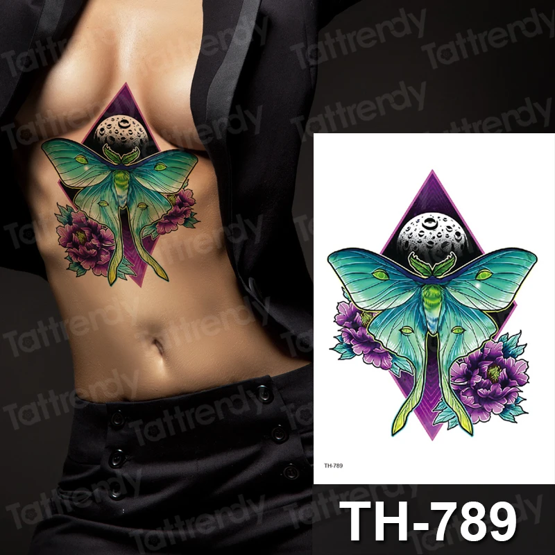 

transfer tattoo breast sexy animals butterfly flowers stretch tattoo designs lotus flower bird fish body stickers watercolor