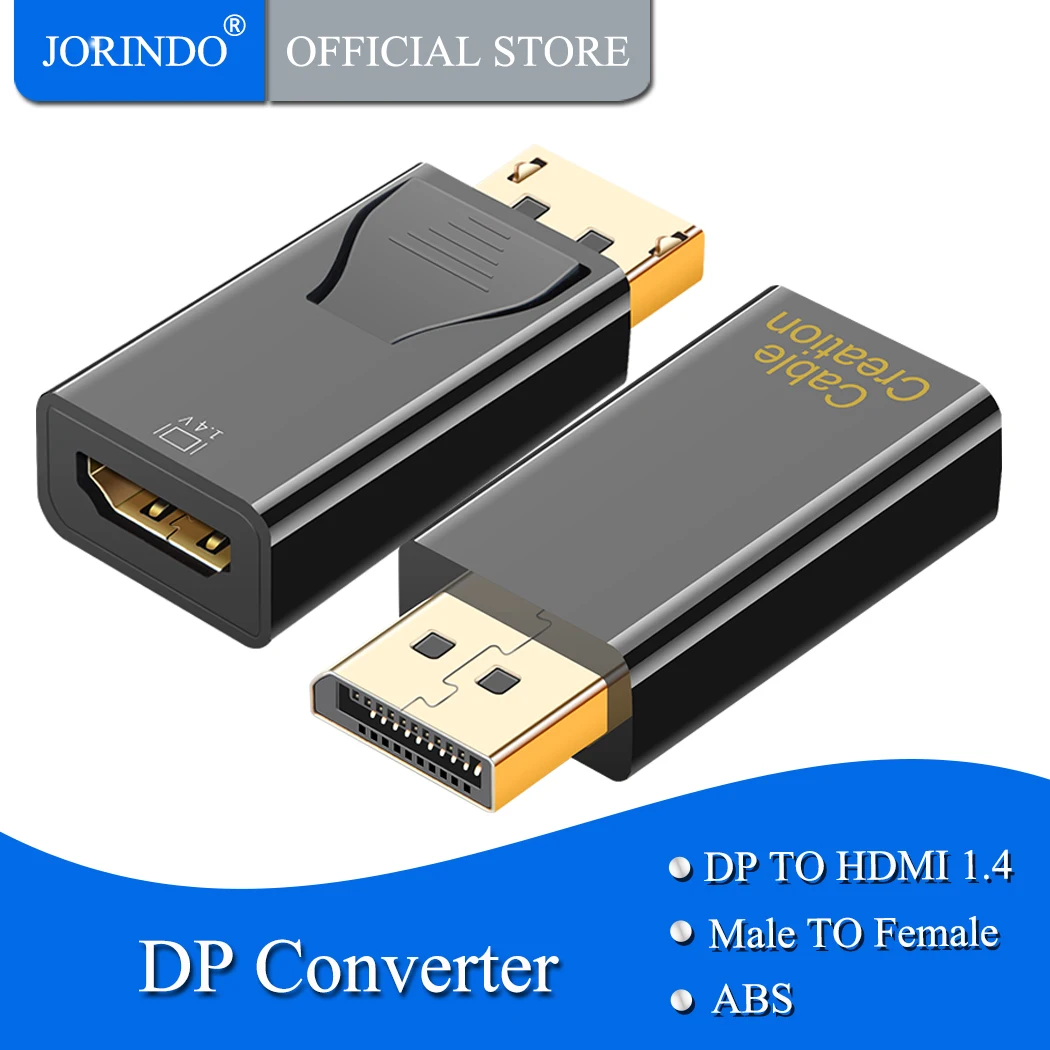 Адаптер DP к HDMI кабель 1080P позолоченный Displayport конвертер Мужской женскому 1 3 V/1 4 V