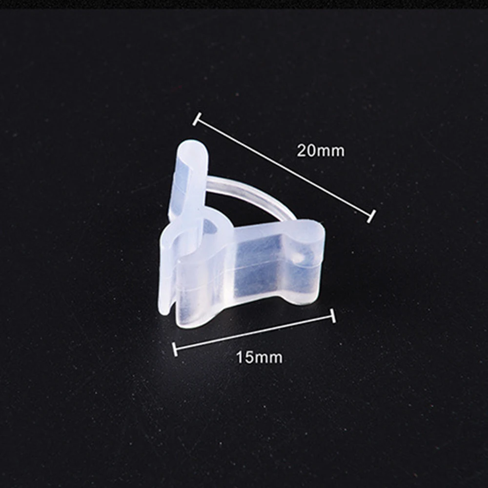 100 шт./упак. мини прозрачный Пластик зажимы для трансплантата подвязки томатов