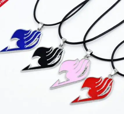 

1pc Anime Fairy Tail Natsu Dragneel Guild Cosplay Leather Cord Pendant Necklace