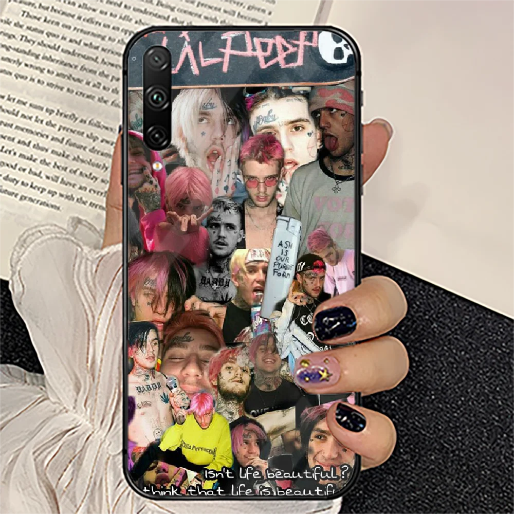 

Lil Peep Lil Bo Peep Phone Tempered Glass Case Cover For huawei honor 7 8 9 10 20 A X S lite i pro Hot Trend 3D Funda Coque