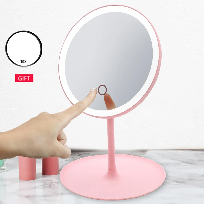 Светодиодный зеркало для макияжа светодиодный увеличительный с подсветкой