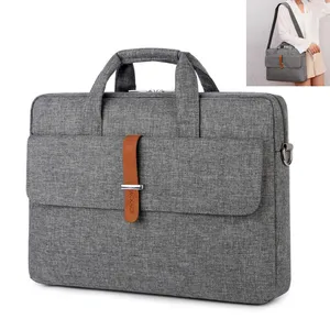 laptop shoulder bag for xiaomi dell lenovo notebook computer for macbook air pro 13 14 15 15 6 17 17 3 inch briefcase bag case free global shipping