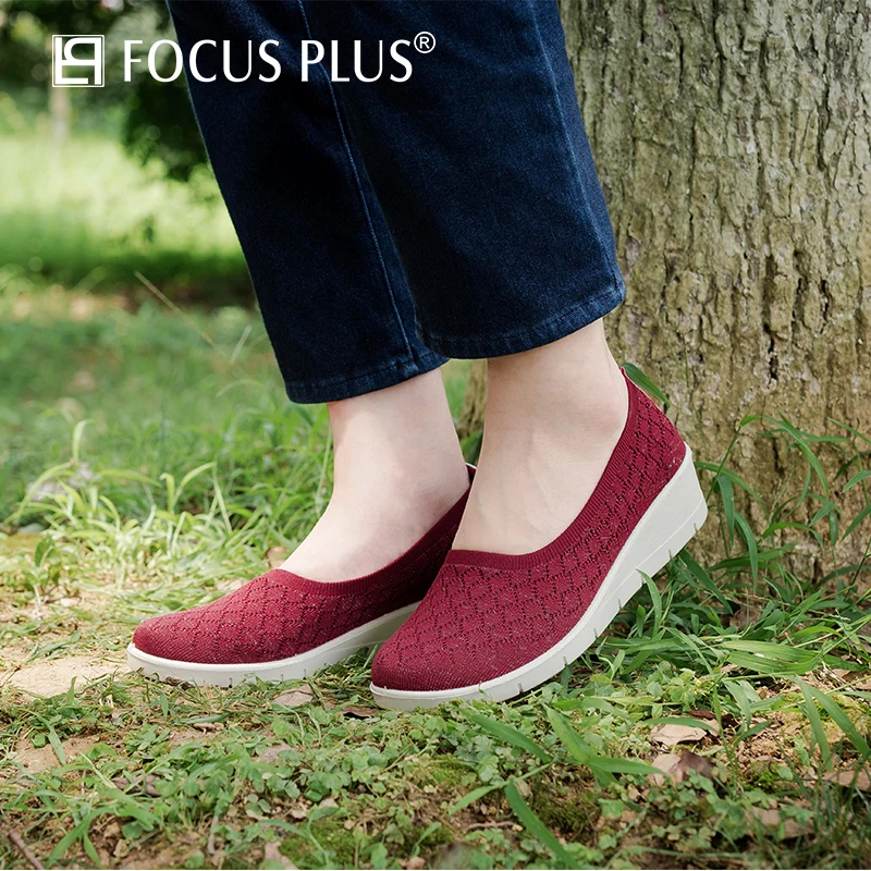

Focusplus 2020 Spring And Autumn Ladies Flat Shoes Lazy Shoes Classic Comfortable Casual Casual Shoes Women's Shoes D106