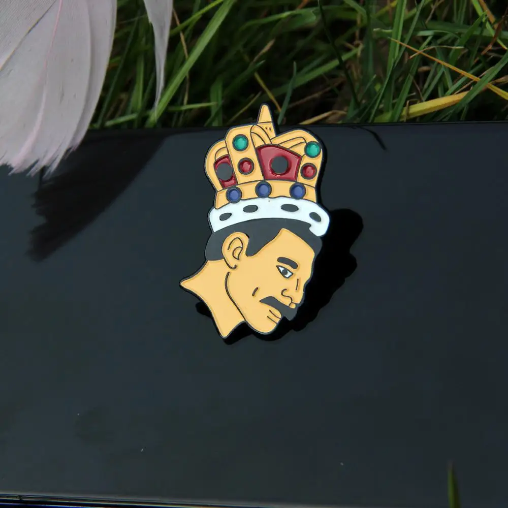Queen Enamel Pins Freddie Mercury Brooch Singer Band Music Pin Badge Jewelry Fans Gift Collection | Украшения и аксессуары