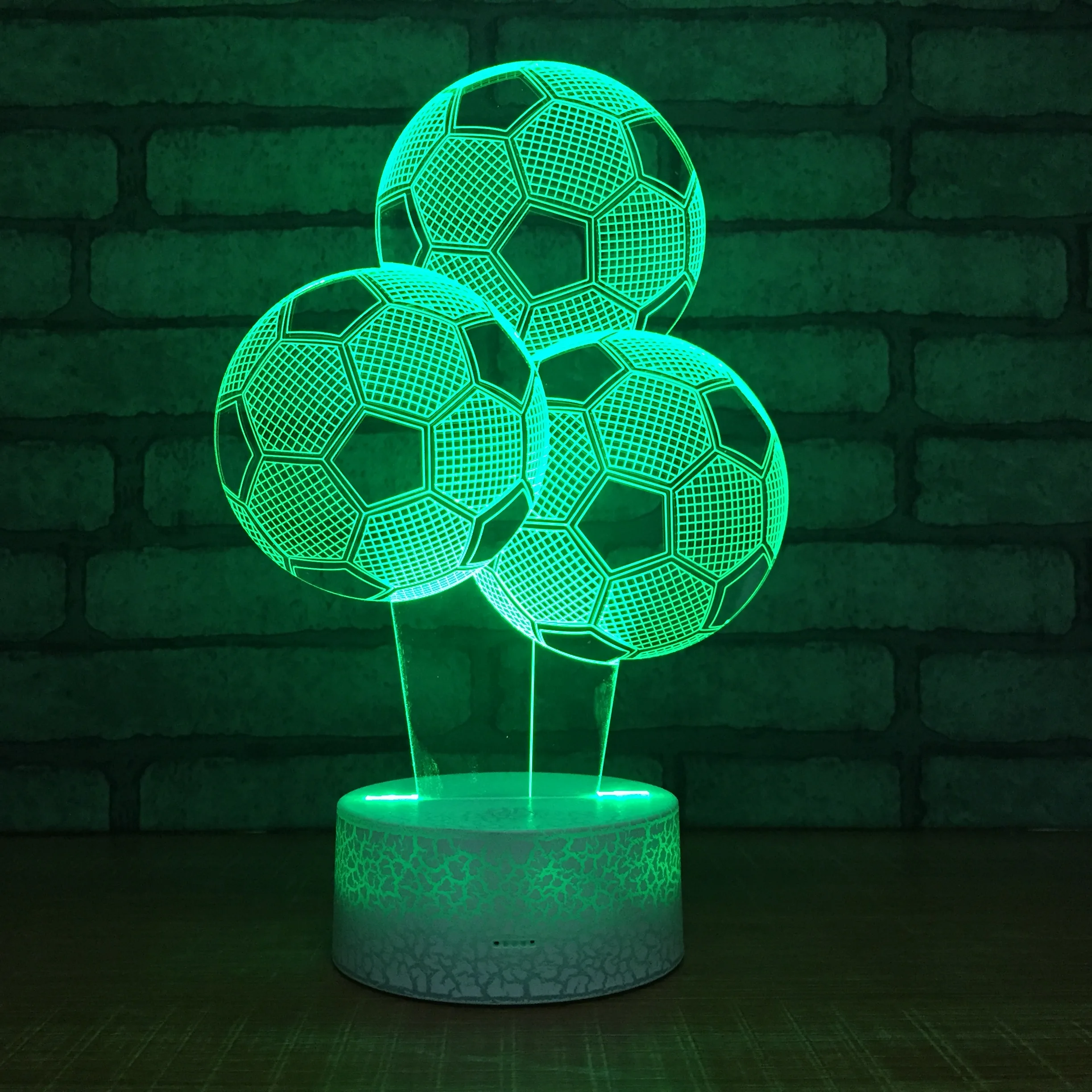 

LED 3D Night Light Touc Remote USB Table Desk Lamp for Home Bedroom Decor Touch Remote Control Acrylic Footbll Model