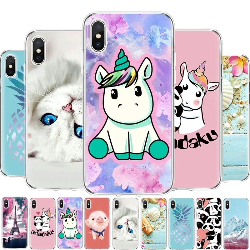 Luxury Ultra Thin Unicorn Panda Cat Painted Soft TPU Silicone Phone Case Protective Cover for Xiaomi Mi A1 A2 A3 Lite Max 2 | Мобильные