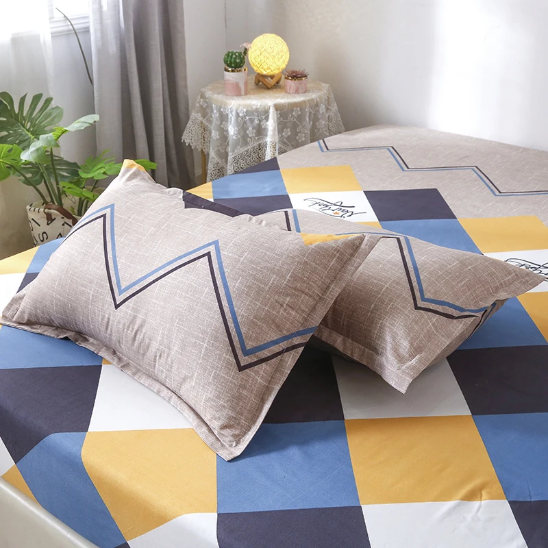 

2PCS Printing Pillowcase Aloe Vera Cotton Pillowcase Cover Washed Rectangle Pillow Cover Easy To Wash Multicolor Dropshipping BJ