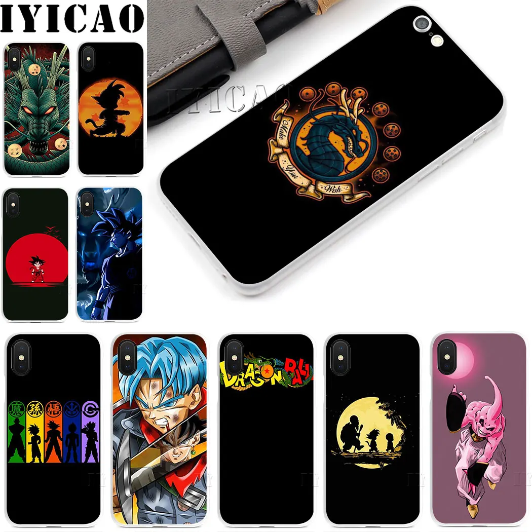 Жесткий чехол Dragon Ball Goku для Iphone 4 4s 5 5S Se 6 7 7plus 8 8Plus X XS MAX XR 6s Plus 11 pro max|Чехлы-накладки| |