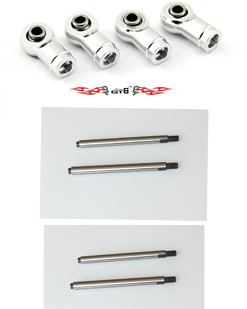 GTB гоночный шок алюминиевый стержень амортизатора + амортизатор конец для 1/5 Rofun LT