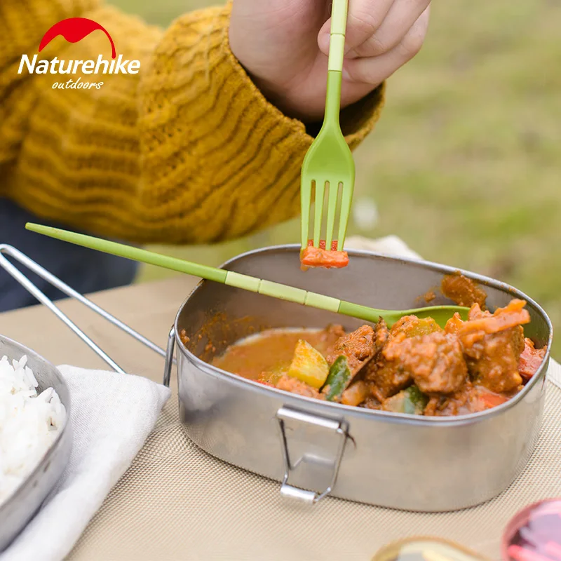 Naturehike мини походная кухонная посуда набор коробка складная ложка палочки вилка многофункциональные принадлежности для пикника Путешествия Портативная упаковка для столовых приборов
