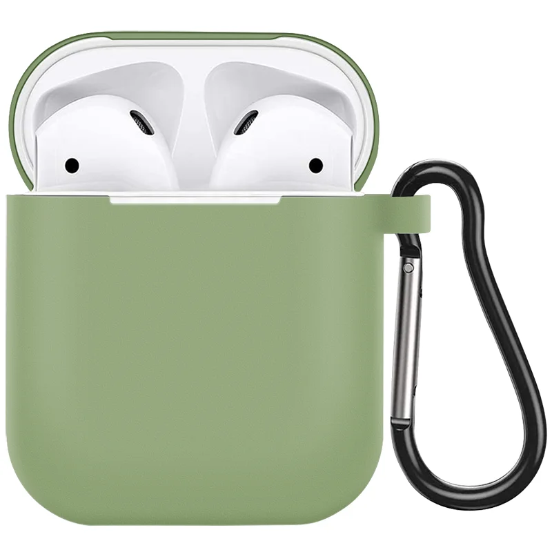 Мягкий чехол для Apple Airpods 2 Роскошный прозрачный наушников с Bluetooth силиконовый